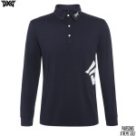 PXG 7종 남성 허리라인 긴팔 카라 티셔츠